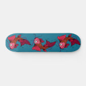 Japanese Koi Karper Fish Tattoo Design Skateboard (Horizontaal)