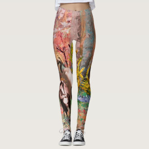 JAPANESE KRANEN "Rising Sun" Leggings