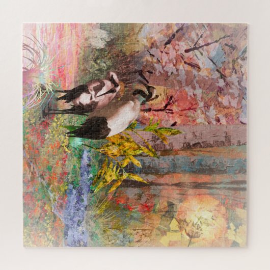 JAPANESE KRANEN "Rising Sun" Legpuzzel (Horizontaal)