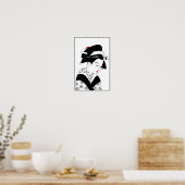 JAPANESE LADY1_POSTER POSTER (Keuken)