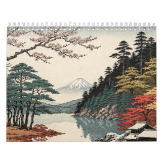 Japanese Landscape Art | Four Seasons of Japan Kalender
