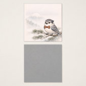 Japanese Landscape&Canada Jay Minimal Display Card (Devant & derrière)
