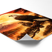 Japanese Landscape Eagle Value Poster (Coin)