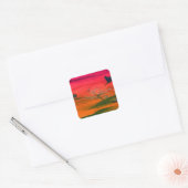 JAPANESE LANDSCAPE VIERKANTE STICKER (Envelop)