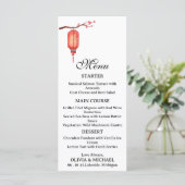 Japanese lantern wedding menu (Debout devant)