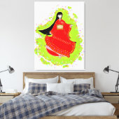 Japanese Maiko Canvas Afdruk (Insitu (Slaapkamer))