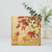  JAPANESE MAPLE/FALL WEDDING INVITATIONS KAART (Staand voorkant)