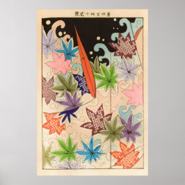 Japanese Maple Leaf Art Print Seiko Ueno Autumn
