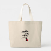 Japanese Peace Tote Bag Heiwa Kanji with Red Sun  (Dos)