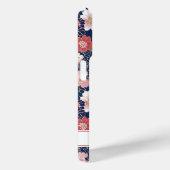 Japanese Pink Floral Pattern Monogrammed Case-Mate iPhone Case (Achterkant / Rechts)