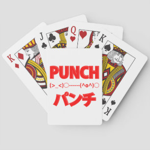 Japanese Punch Emoticons Pokerkaarten