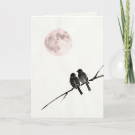 Japanese Quiet Romantic Love Valentine Card Feestdagen Kaart