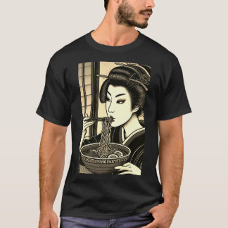 Japanese ramen kimono ukiyoe t-shirt