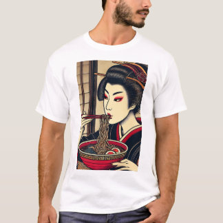 Japanese ramen kimono ukiyoe t-shirt