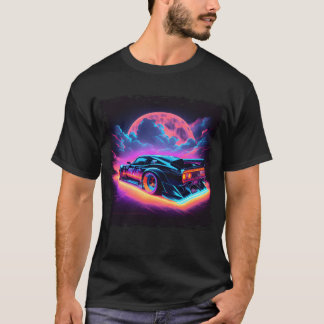 Japanese Retro Car Racing Drifting JDMuning vintag T-shirt