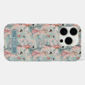 Japanese Sakura Geisha Pattern Monogrammed Case-Mate iPhone Case (Achterkant (horizontaal))
