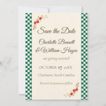 Japanese Sakura Ichimatsu Save the Date