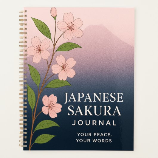Japanese Sakura Journal: Nature-Inspired Notebook  (Devant)