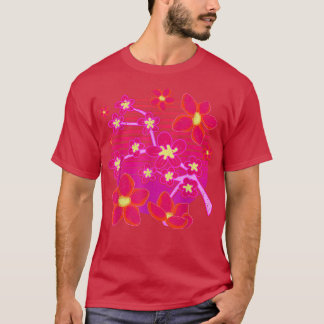 Japanese Sakura Pink Flower 80s Vaporwave Cherry B T-shirt