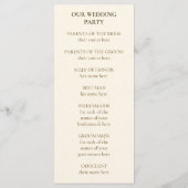 Japanese Sakura Shippo Wedding Program Programma (Achterkant)