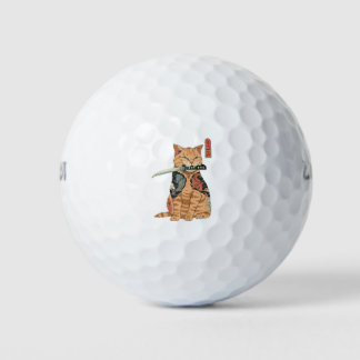 Japanese Samurai Cat Golfballen