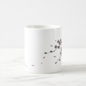 Japanese Samurai&Sakura Ink Art Mug (Centre)