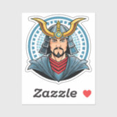 Japanese samurai sticker (Vel)
