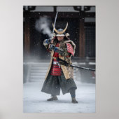 Japanese Samurai Warrior Poster (Voorkant)