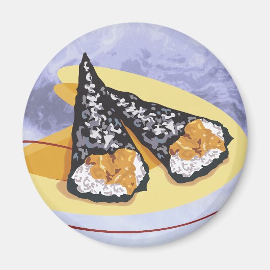 Japanese Sushi Rolls Magnet Magneet (Voorkant)