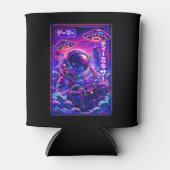 Japanese Synthwave Sci Fi UFO Astronaut Cool Gamer Blikjeskoeler (Voorkant)