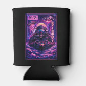 Japanese Synthwave Sci Fi UFO Scuba Cool Gamer Blikjeskoeler (Achterkant)