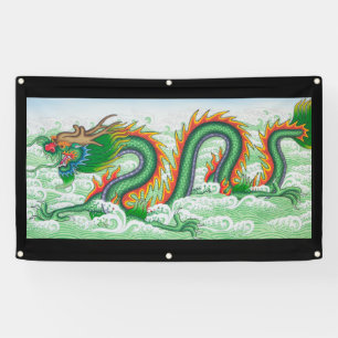 JAPANESE TELEFOON IN OCEAAN BANNER MET GROMMETEN