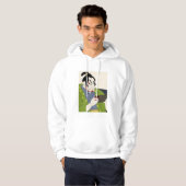 Japanese Ukiyoe Style Modern Gaming Kabuki Actor Hoodie (Voorkant volledig)