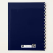 Japanese Wave in Foil | Minimalist Silver Wave Art Planner (Achterkant)