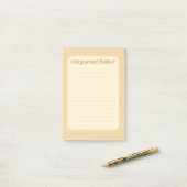 Japanese Wave Pattern- Important Task Post-it® Notes (Op bureau)