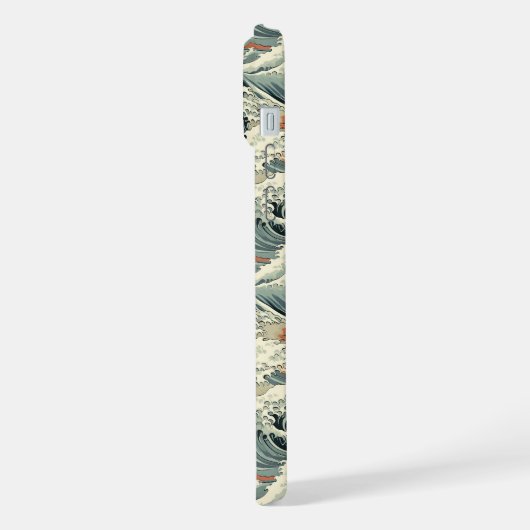 Japanese Wave Pattern Monogrammed (Côté gauche)