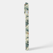 Japanese Wave Pattern Monogrammed iPhone Hoesje (Linkerkant)