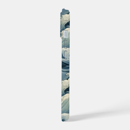 Japanese Waves Pattern Monogrammed (Côté gauche)