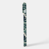 Japanese Waves Print Monogrammed (Côté gauche)