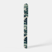 Japanese Waves Print Monogrammed (Côté droit)