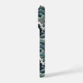 Japanese Waves Print Monogrammed (Côté gauche)