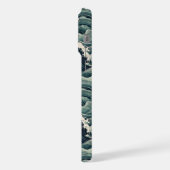 Japanese Waves Print Monogrammed (Côté gauche)