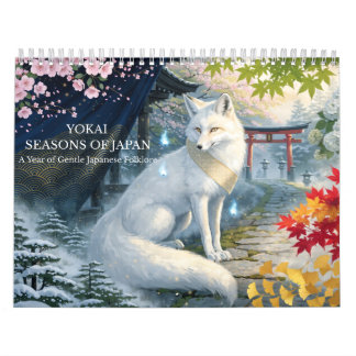 Japanese Yokai Four Seasons Fantasy Art Kalender