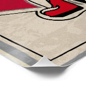 Japanner omhoog op hoogte perfect poster (Hoek)