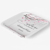 Japanners met scrollCherry Blossom Wedding Papieren Bordje (Gebogen)