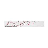 Japanners met scrollCherry Blossom Wedding Uitnodigingen Wikkel (Vlak)