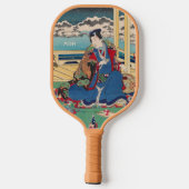 Japans aangepaste kunstmonogram pickleball paddle (Achterkant)