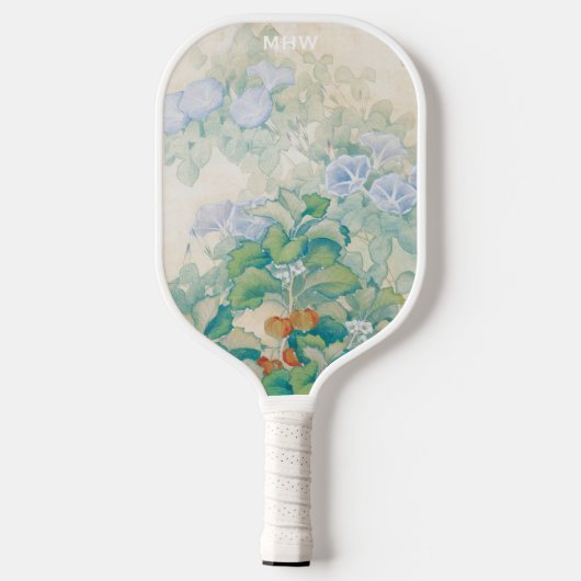 Japans aangepaste kunstmonogram pickleball paddle (Achterkant)