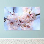 Japans Abriot Blossom Canvas Afdruk (Insitu (Houten vloer))