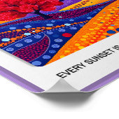 Japans Abstract Landschap Poster (Hoek)